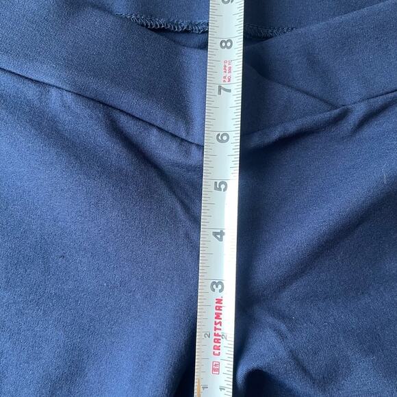 Active USA Women’s Navy Blue Ponte Leggings Sz L​ - Picture 7 of 8